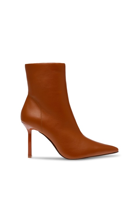 Steve Madden, Botine stiletto de piele ecologica Iyanna, Maro scortisoara, 38
