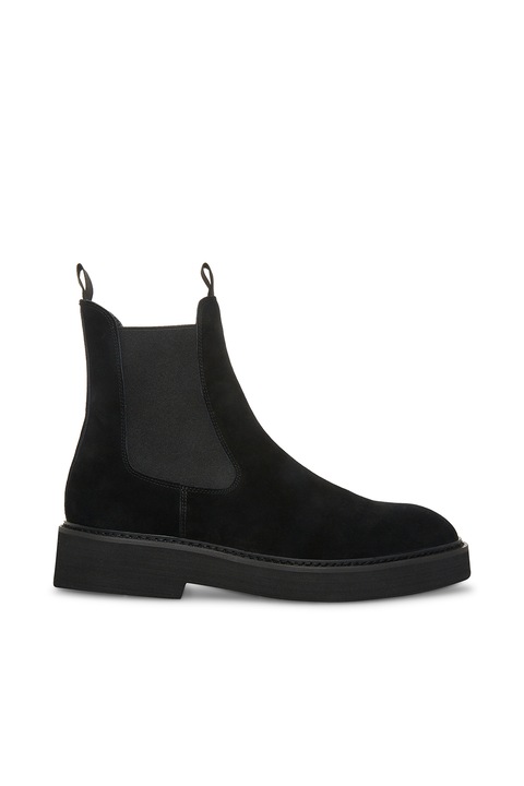 Steve Madden, Ghete Chelsea din piele intoarsa Brantley, Negru