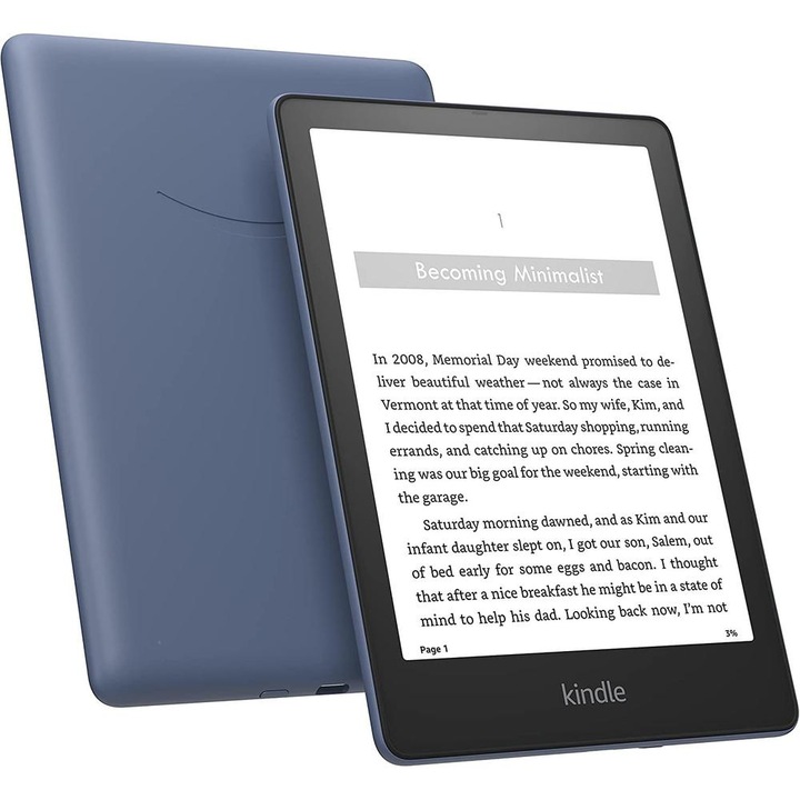 EBook reader Kindle Paperwhite 2023, 6.8 inch, 300 ppi, 32GB, Wifi, Denim Albastru Signature