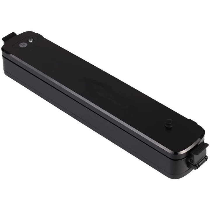 Aparat Vidat GREATON Cu Vacuum, Pentru Sigilat Mancare, Umeda/Uscata, Portabil, Indicator Luminos, Negru
