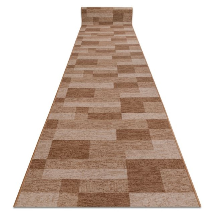 Dywany Łuszczów Csúszásgátló futó szőnyeg icona bézs 67cm, 67x550 cm