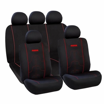 Huse Scaune Auto Fiat Palio,panda,punto Momo Negru-Rosu Huse Scaune Auto Fiat Palio,panda,punto Momo Negru-Rosu