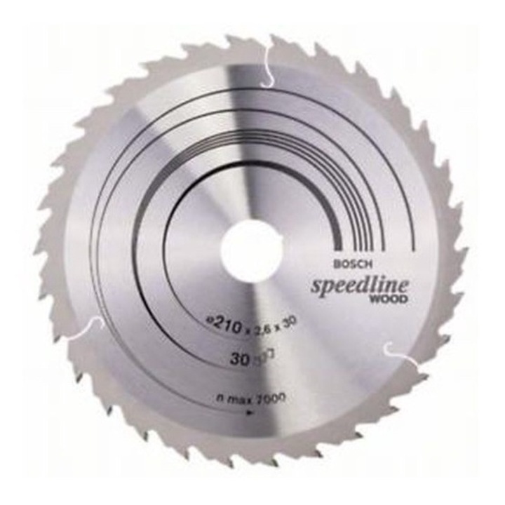 Panza fierastrau circular Bosch PRO Wood, 210x30x2.4/1.8mm, 30 dinti