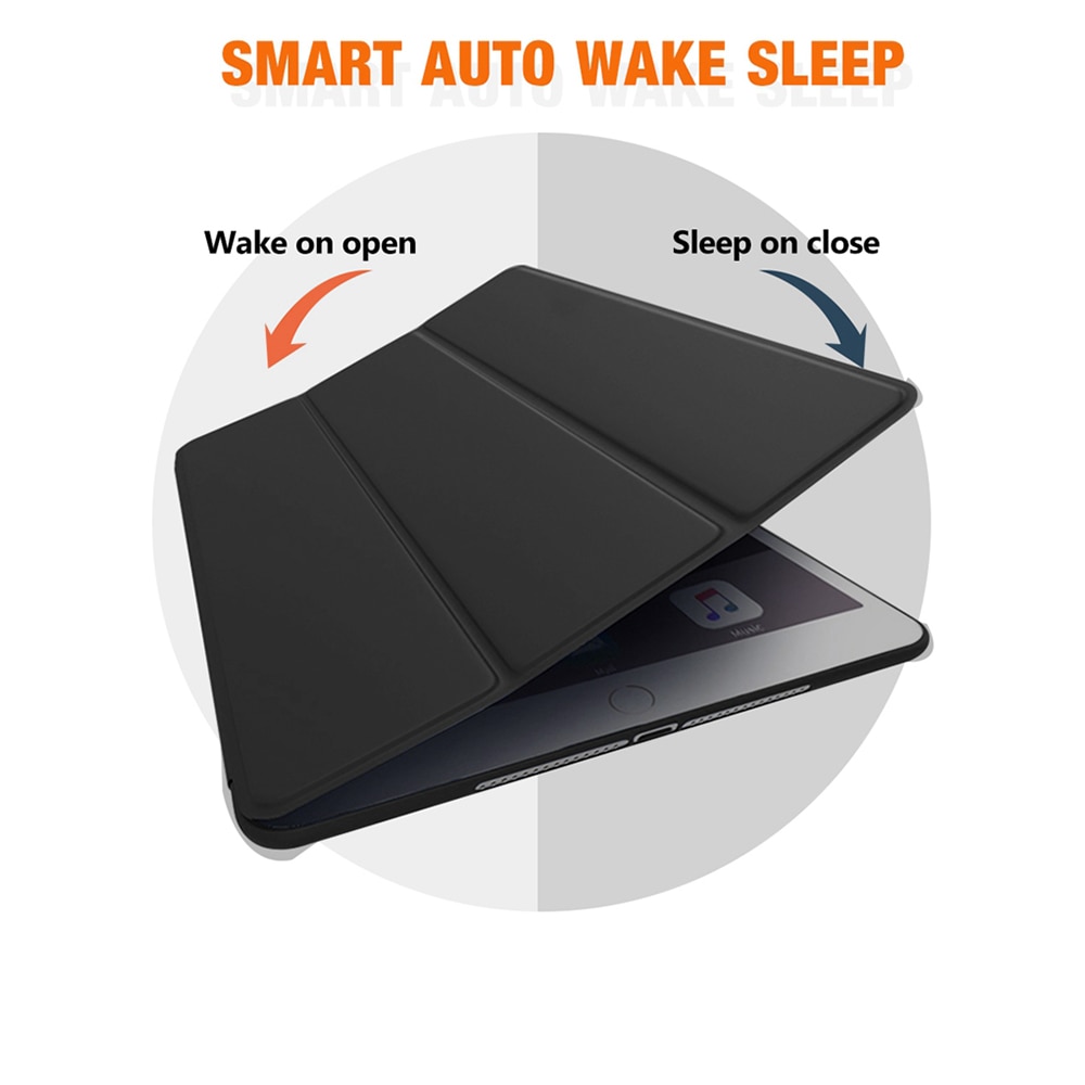 Husa tableta din silicon, Tip Carte pentru Apple iPad 10 10.9'', Protectie Completa, Functie de Stand, Close To Sleep, Soft Touch, Durabil, Negru