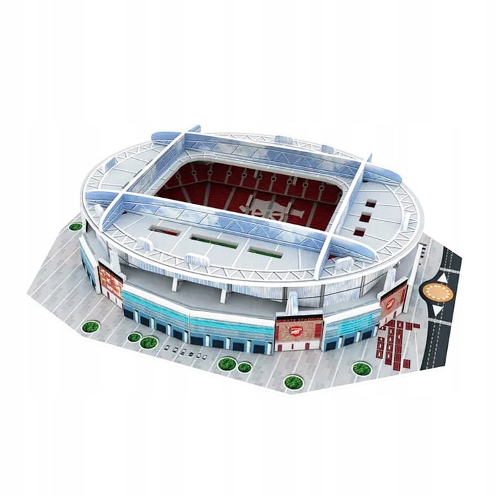 Puzzle 3D Stadion Fotbal, Emirates, Habarri, Model Realist, Asamblare Usoara Fara Lipici, Cadou Ideal Pentru Fani, Dezvolta Abilitati Manuale, Dimensiuni Compacte, Usor De Asamblat, 25 Piese