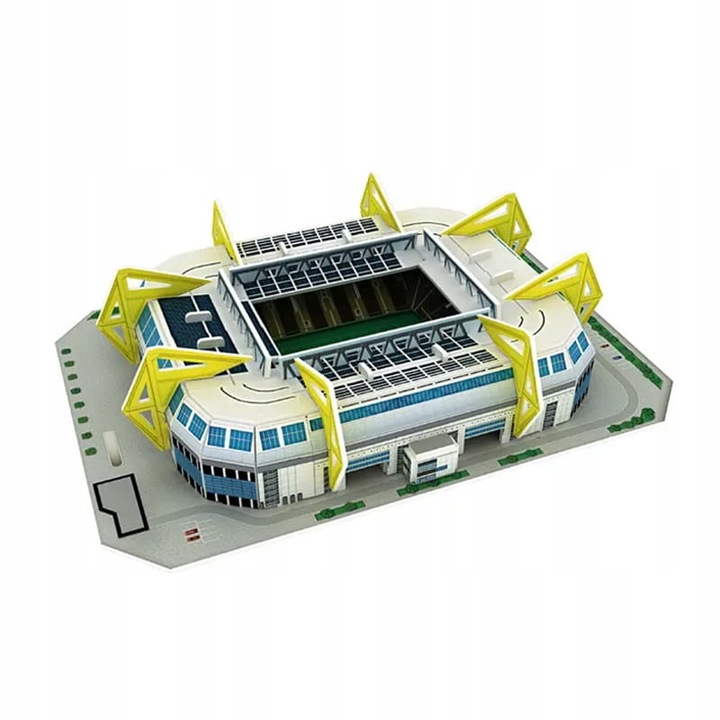Puzzle 3D Stadion Fotbal, Signal Iduna Park, Habarri, Model Realist, Asamblare Usoara Fara Lipici, Cadou Ideal Pentru Fani, Dezvolta Abilitati Manuale, Dimensiuni Compacte, Usor De Asamblat, 35 Piese
