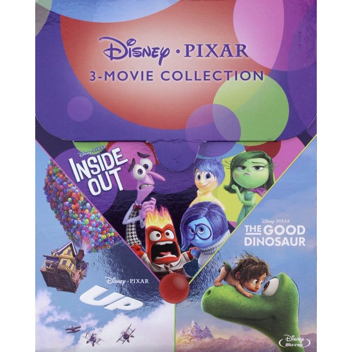 Amazing Worlds: Up / Inside Out / The Good Dinosaur (Odlot / W głowie się nie mieści / Dobry Dinozaur) [BOX] [Blu-Ray]