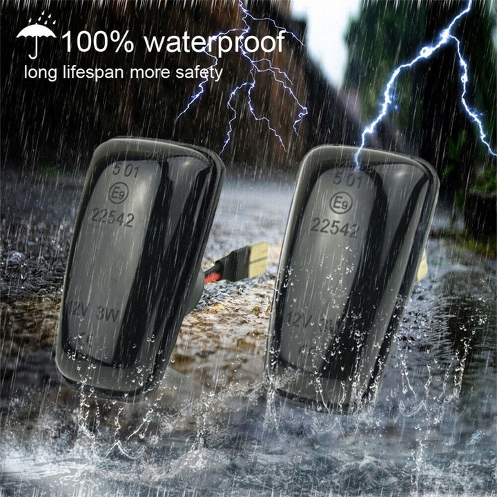 Set 2 Semnalizari Aripa LED Dinamice, Secventiale dedicate pentru Fiat Scudo, Ulysse - BTLL-327D-1 DM