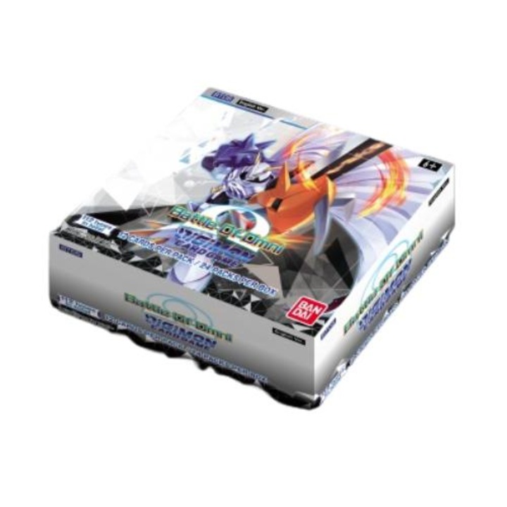 Digimon CG: Battle Of Omni Booster kártyajáték, Bandai, 6 év+, 24 csomag, többszínű