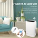 Aer conditionat portabil, Turbionaire Revigo 14, 14000 BTU, WIFI, Telecomanda, Clasa A, 3 viteze, Kit de evacuare aer inclus, Adaptor ferestre culisante, Flaps automat, Timer, Sleep, Dezumidificare, Mobil