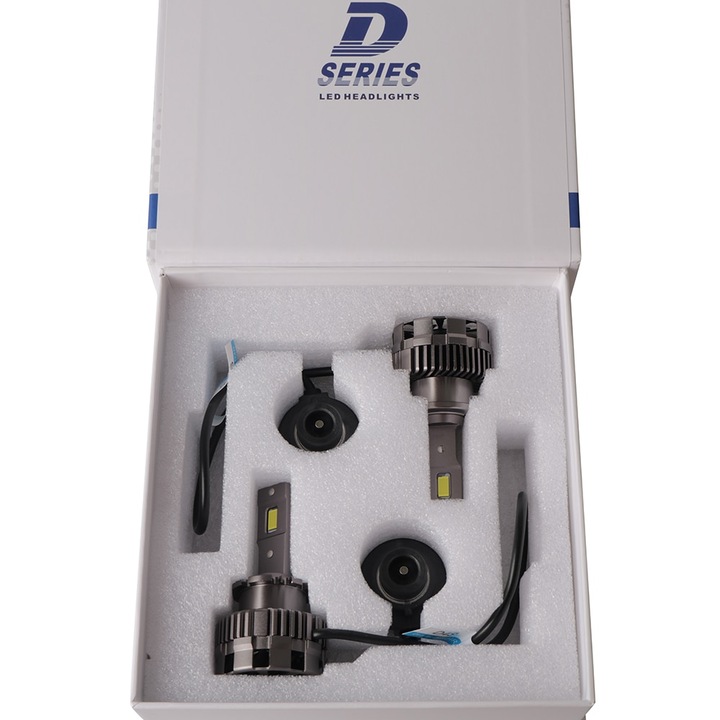 Set 2 leduri D2S D2R Plug&Play pentru far auto 70W Chip Cree 8600 Lm 12-24V M10-D2S 6000 k