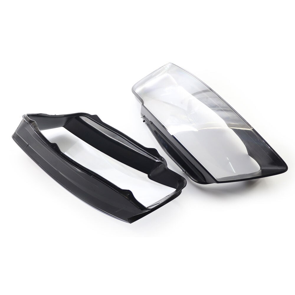 Jeu De 2 Disques Diffuseurs De Phare Pour Audi A5 (8T/8F) 2007-2011 - Verre Transparent Et Noir - Neuf