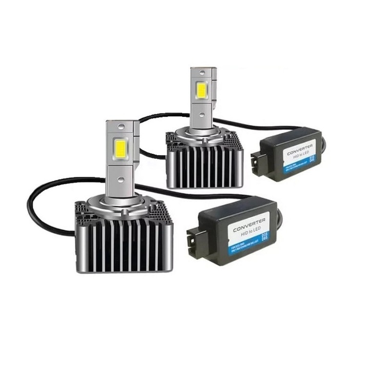 Set 2 leduri D3S Plug&Play pentru far auto 70W Chip Cree 8600 Lm 12-24V M10-D3S 6000 k