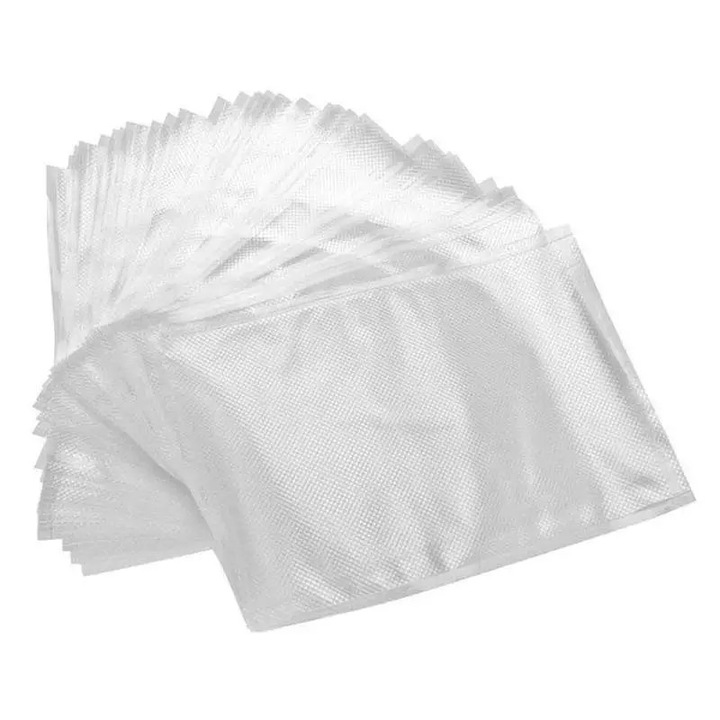 Set 25 x Sac de Vidat SIKS pentru Alimente, Transparent, 20 x 15 cm