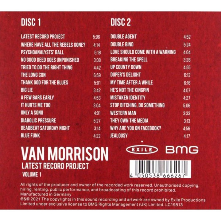Van Morrison: Latest Record Project Volume I (digipack) [2CD]