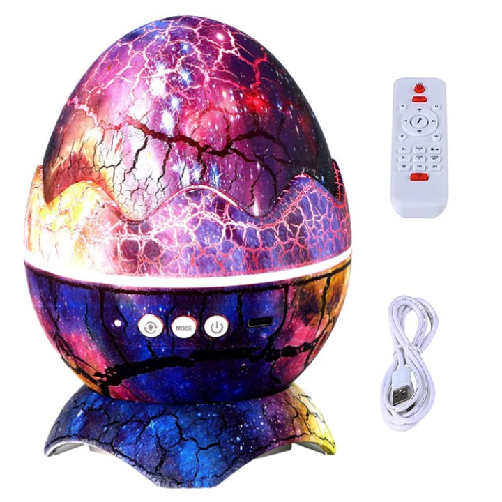 Proiector pentru copii, Bluetooth, LED cu 14 culori, Multicolor