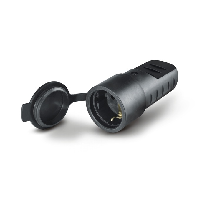 Cupla Conector cauciuc 2P+E 16A