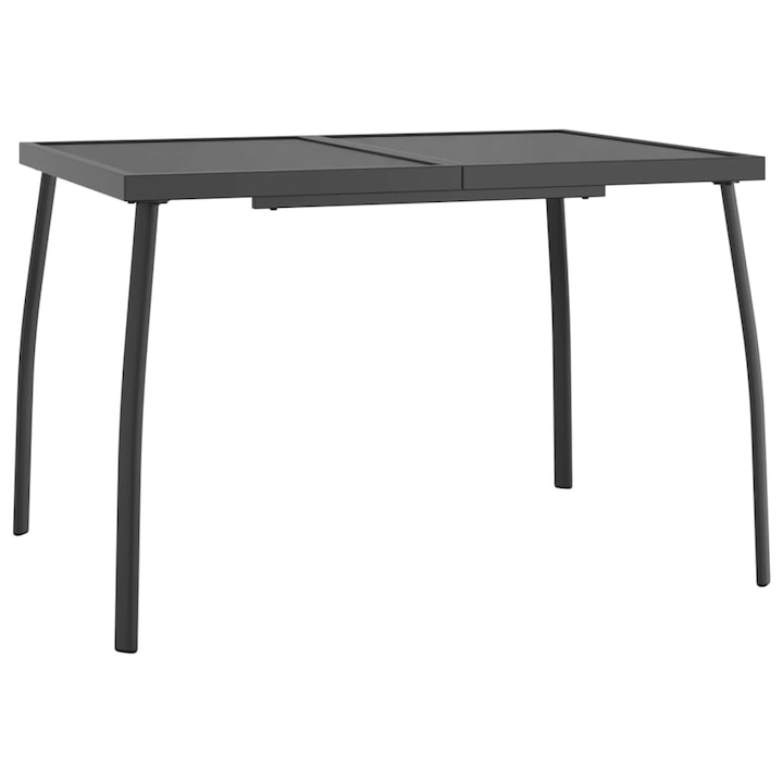 Градинска маса vidaXL, Антрацит, 110x80x72 cм, Стомана мрежа, 13.85 Kg
