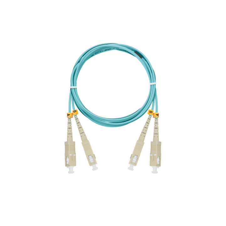 Cablu fibra optica, Nikomax, 2 m, Turcoaz