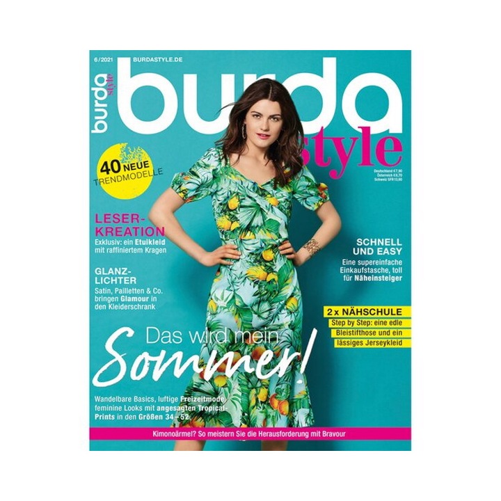 Списание Burda Style юни 2021 г., 6/2021 г