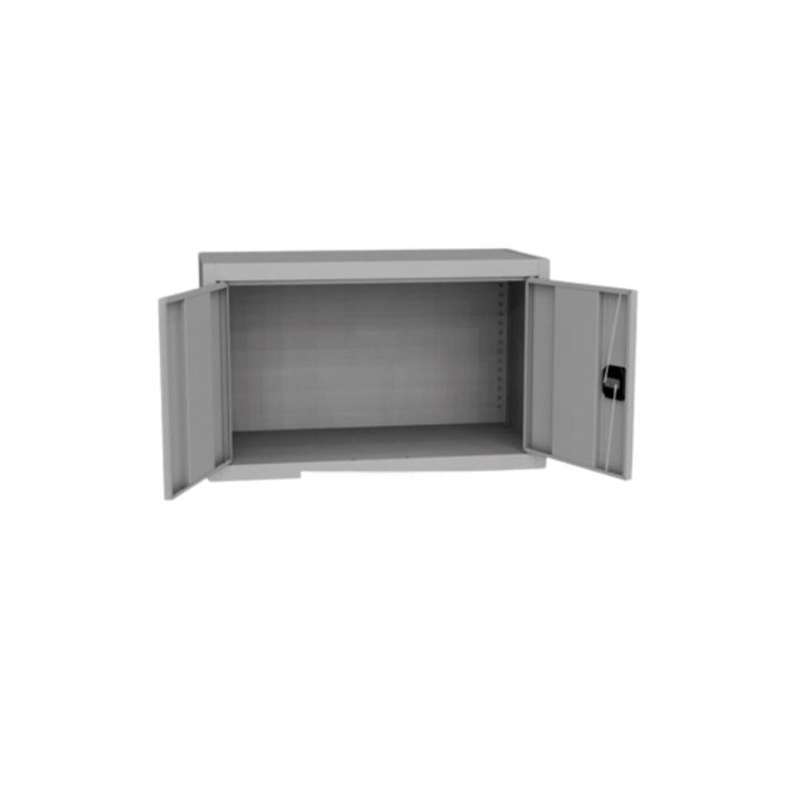 Lemezszekrény, KSPS01D, 500x950x400 mm, 20 kg, kétajtós, univerzális tárólóval, polc nélkül