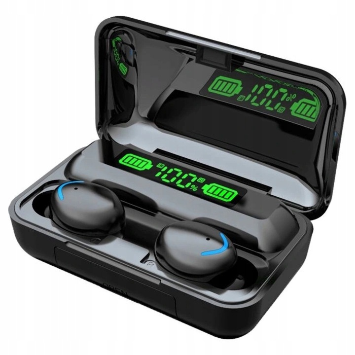 Casti Bluetooth, Wireless, DR58, Bluetooth 5.0, design pliabil, microfon incorporat, Roz