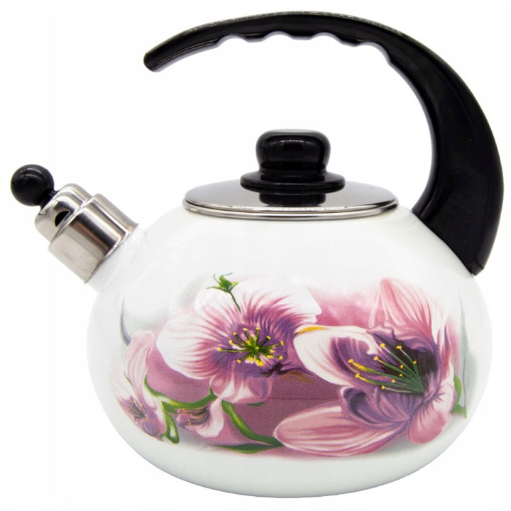 MeyerHoff hagyományos fütyülős teáskanna, Tragar, acél/zománc, 2,5 l, többszínű