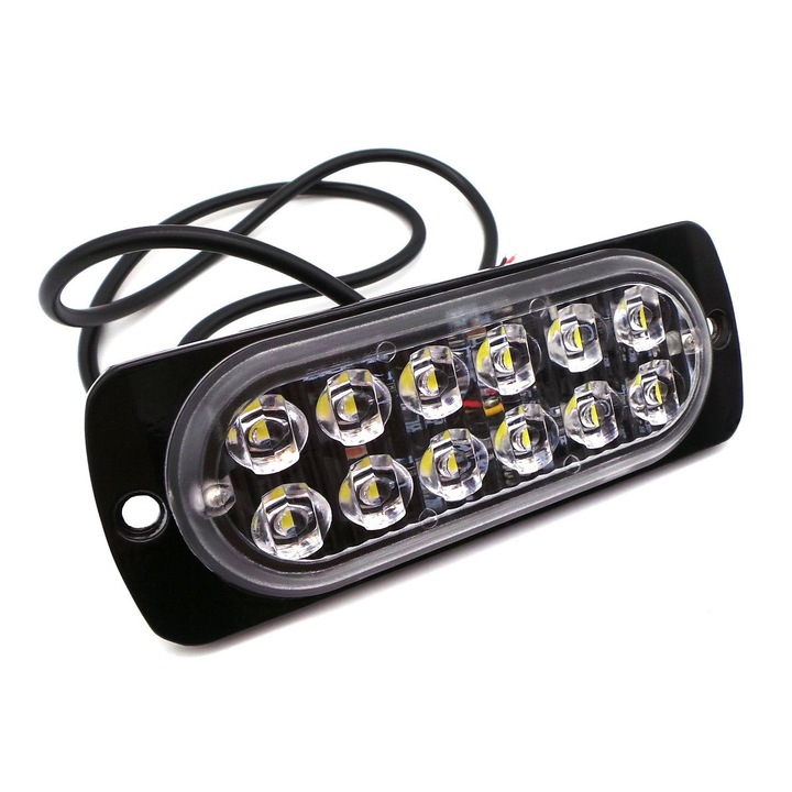 Auto motoLEDy LED lampa de marcare laterala 12 LED puternic 12V-24V culori mici Alb
