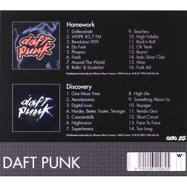 daft punk homework songs in order