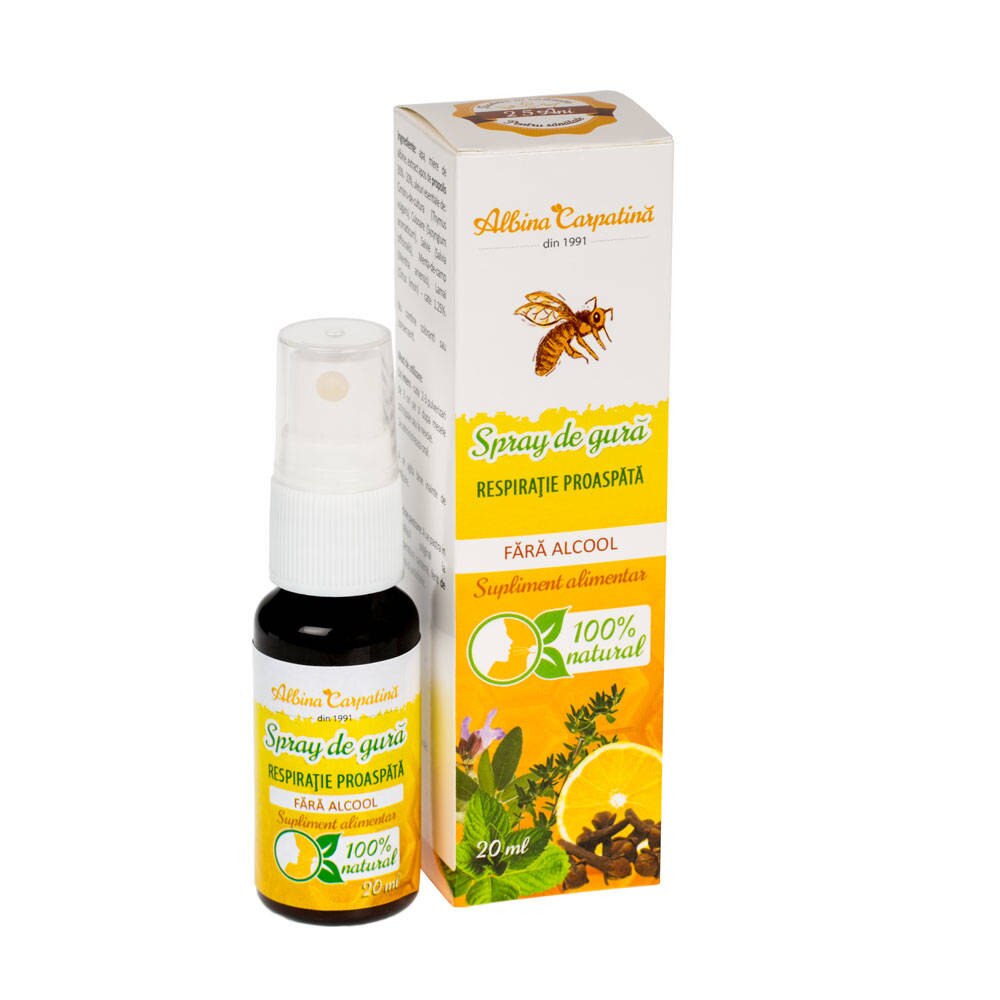 Spray de Gura Respiratie Proaspata fara Alcool 20ml
