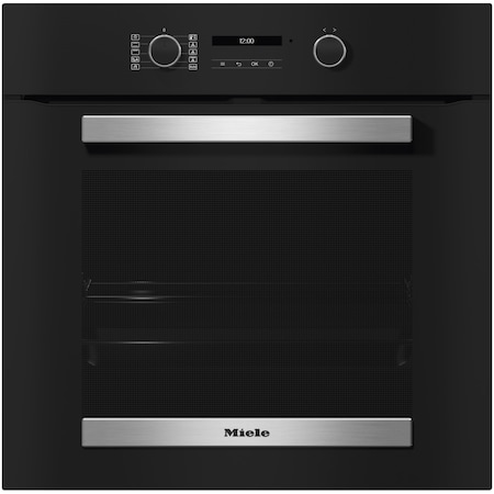 Cuptor incorporabil Miele H 2467 BP ED-LOOK, Electric, 76 l, Autocuratare pirolitica, EasyControl Plus, WiFi Miele@home, Grill, Clasa A+, Negru