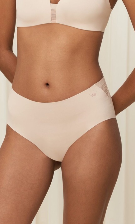 Triumph, Chiloti fara cusaturi cu talie inalta Flex Smart, Bej