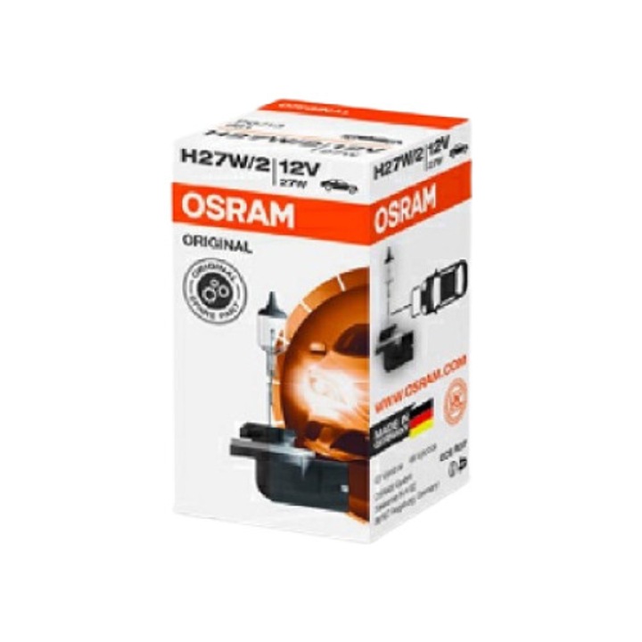 Автомобилна крушка OSRAM, 12V, H27W/2, 27 W, конектор PGJ13, за основен фар, оригинал