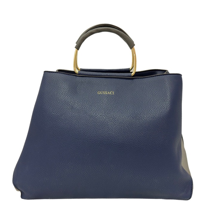 Okoborbol keszult hetkoznapi taska fem fogantyukkal, 36x27x16