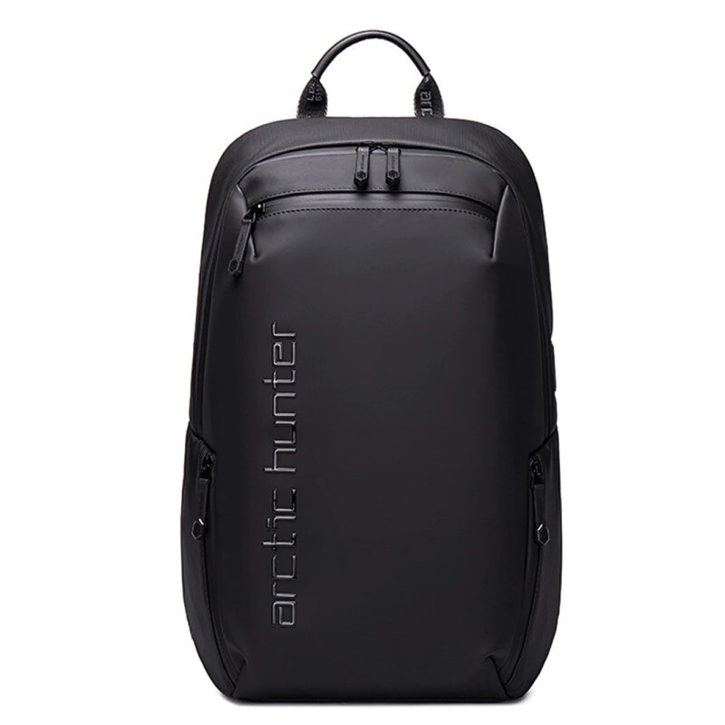 Rucsac laptop 15.6", smart casual, impermeabil, cu orificiu pentru casti, Arctic Hunter, 46x30x15 cm, Negru