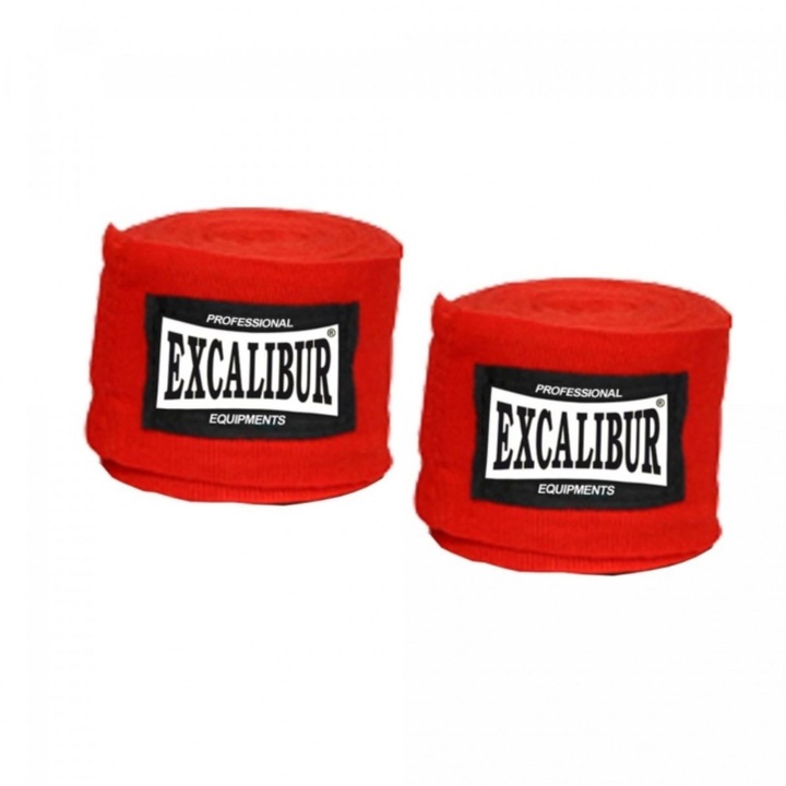 Set de 2 Bandaje, Gorilla Sports, de box, 5 m lungime, rosu