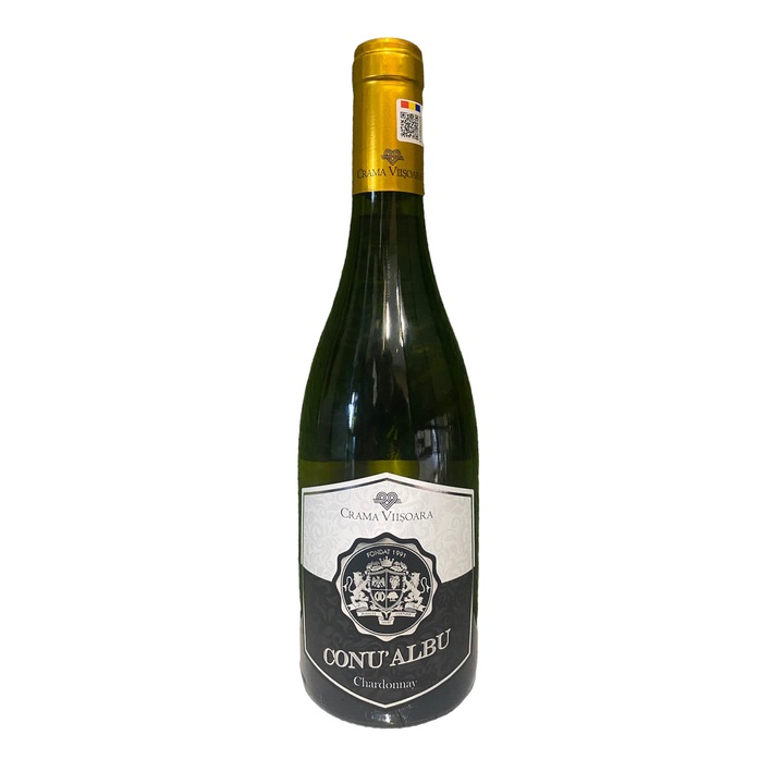 Vin Alb Viisoara, Conu Albu, Chardonnay, Sec, 0.75l