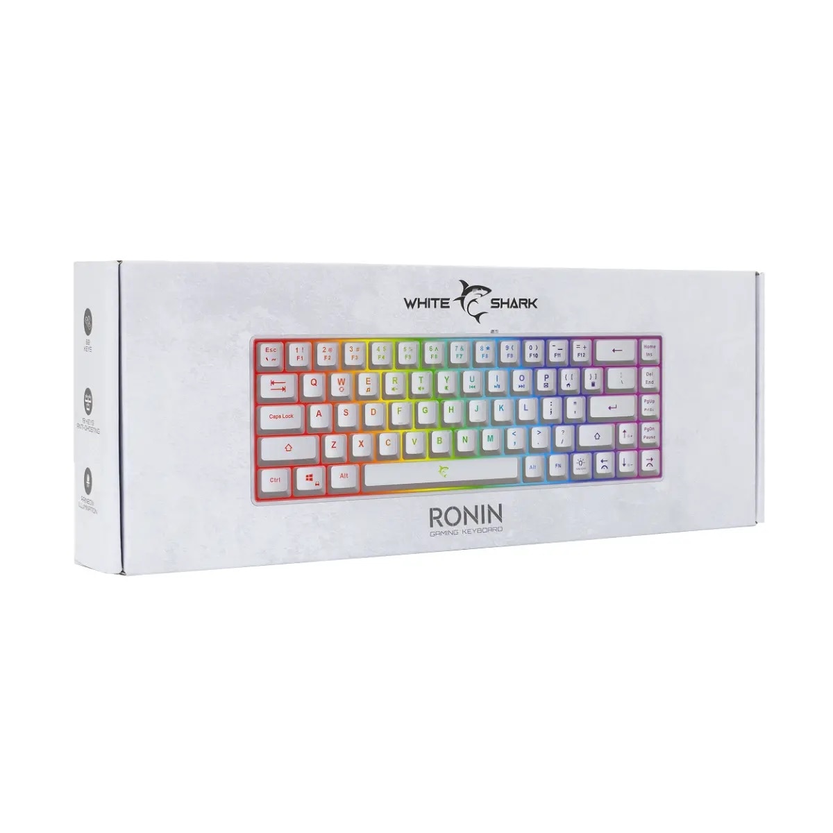 Tastatura gaming White Shark GK-2201 RONIN, Alb - eMAG.ro