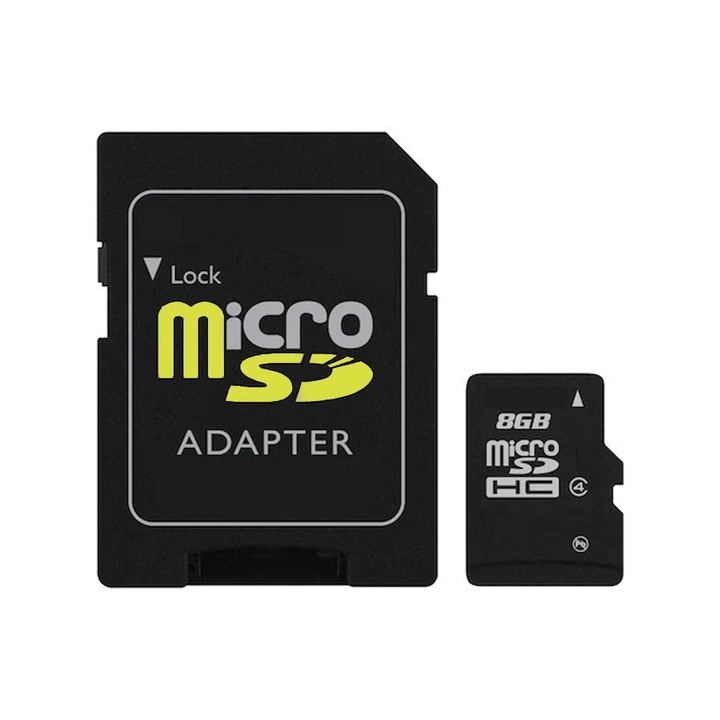 Micro SD карта памет, с адаптер, 8GB, Saiconcept®