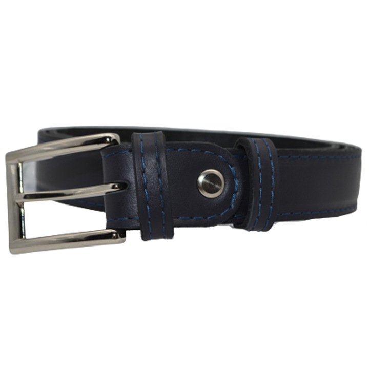 Момчешки колан от естествена кожа Mini Junior GMJ-9B-115, тъмносин