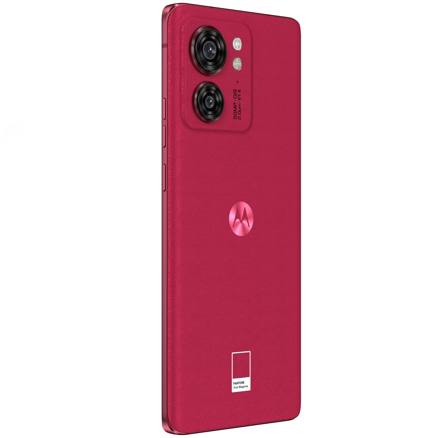 RESIGILAT: Telefon mobil Motorola Edge 40, Dual SIM, 8GB RAM, 256GB, 5G, Leather Viva Magenta
