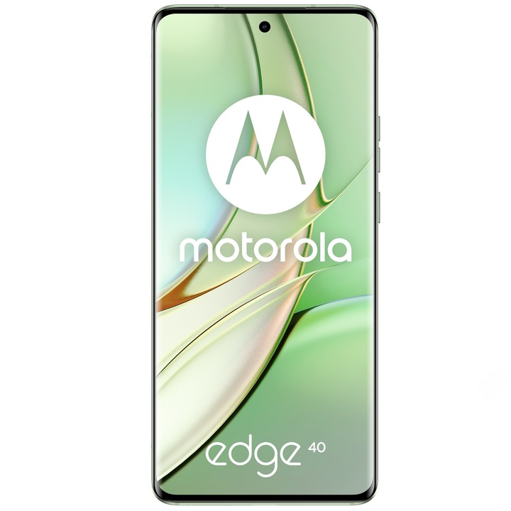 Telefon mobil Motorola Edge 40, Dual SIM, 8GB RAM, 256GB, 5G, Leather Nebula Green
