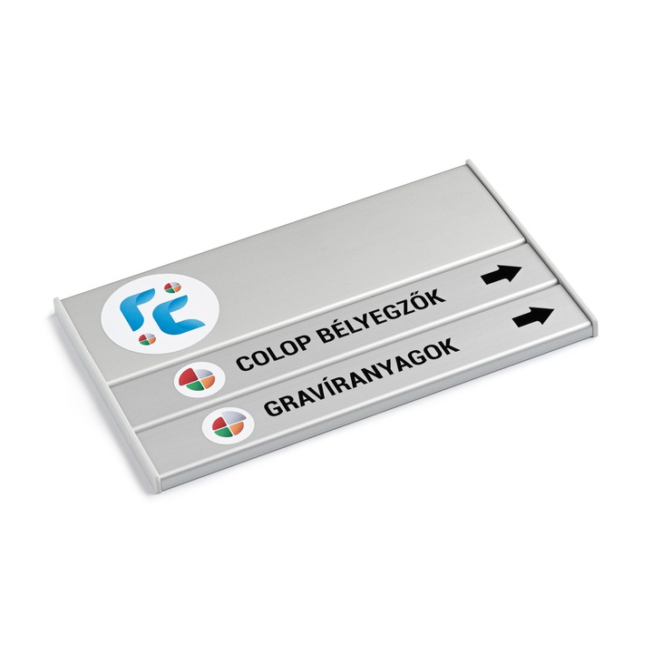 AlusignFIX infótábla sima, 1+2 sor