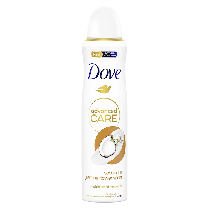 Deodorant Dove Advanced Care Spray Cocos si Iasomie, 150 ml