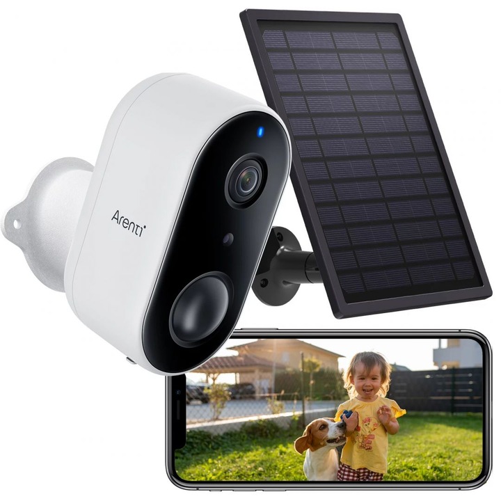 Laxihub Arenti GO1 & SP Outdoor Battery Rechargeable Wi-Fi Full Camera & Solar Panel, Biztonságtechnikai kamera