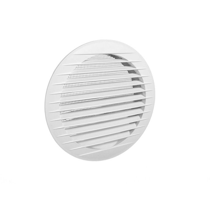 Grila de ventilatie, Dospel, ABS, Diametru 133mm, Alb