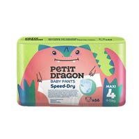 Scutece chilotel Petit Dragon,Maxi , marimea 4, 9-15kg, 66 buc