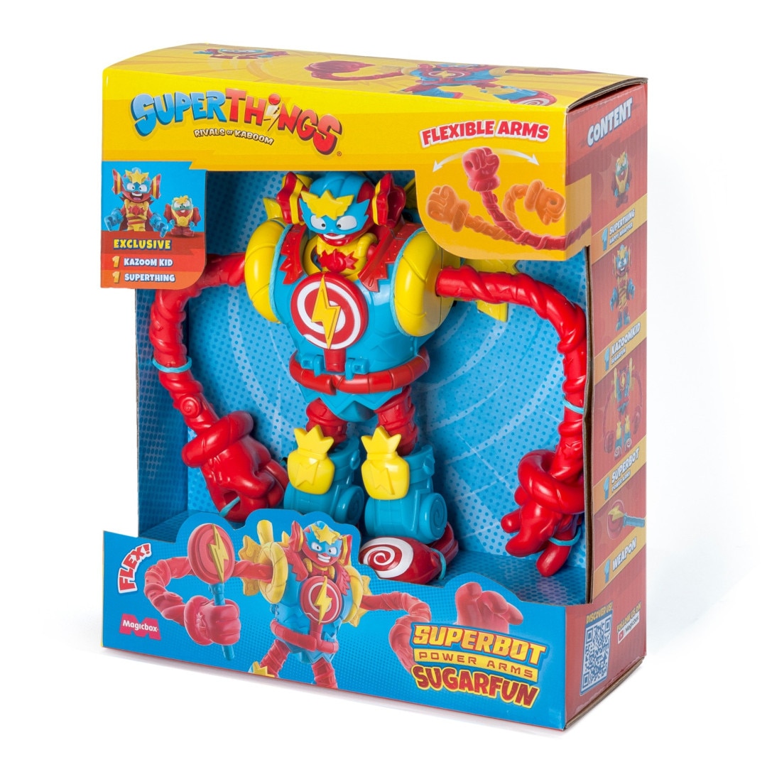 Figurina actiune Superthings Superbot, Magic Box, Plastic, 22.5 x 18.5 x  7.5 cm, Multicolor 