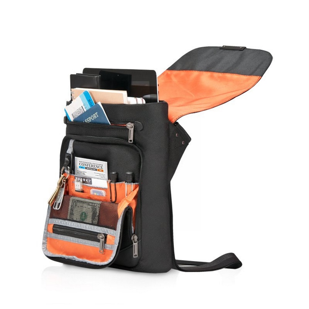 Geanta umar Everki Venue XL Premium Mini Messenger Bag 13", Negru