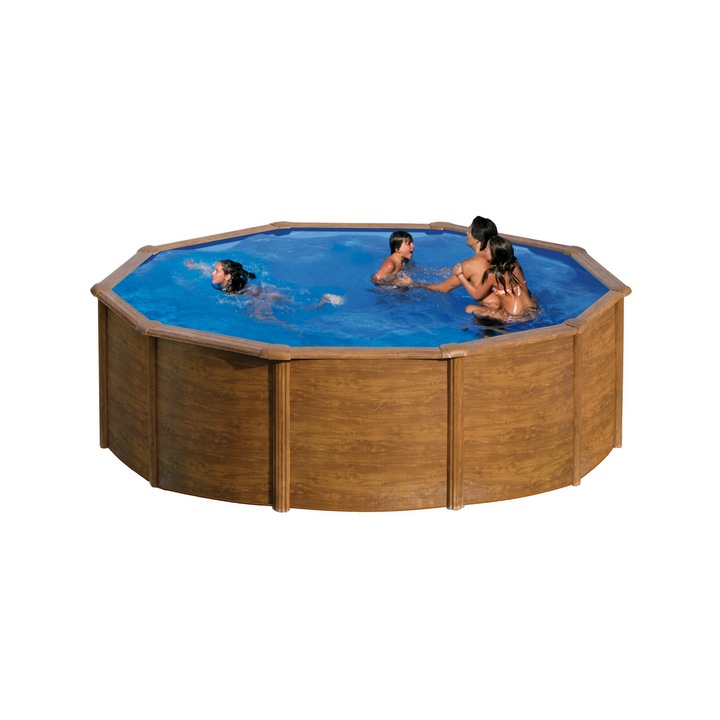 Gre kör alakú famintás medence 460x120 cm